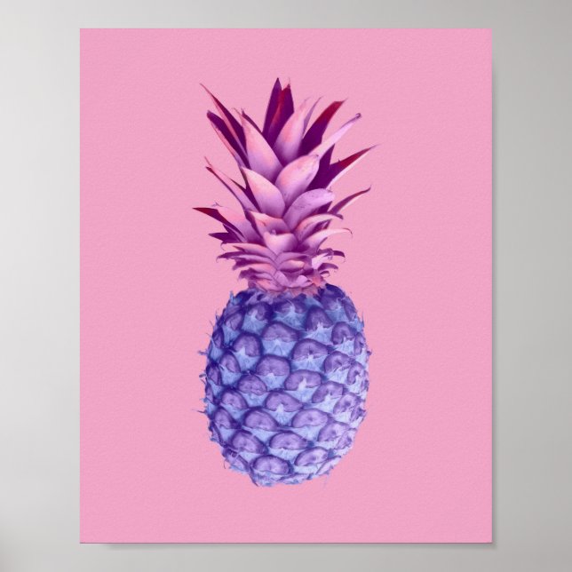 Lilac & Pink Pineapple Poster (Front)