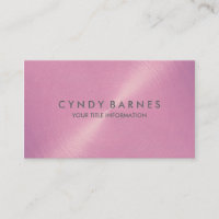 Lilac Pink Sheen Business Card