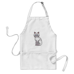Lilac Point Tabby Birman / Ragdoll Cat Standard Apron