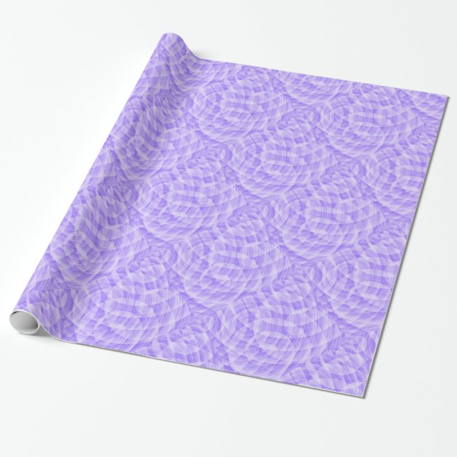 Lilac Purple Abstract Pattern Wrapping Paper (Unrolled)