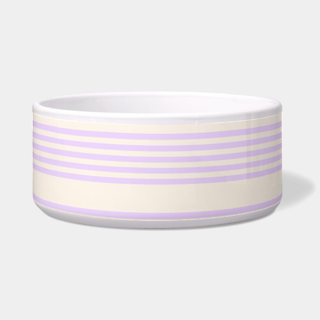 Lilac purple and beige five stripes pattern (Front)