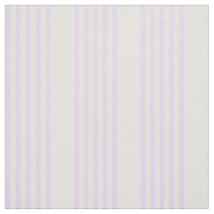 Lilac purple and beige five stripes pattern fabric