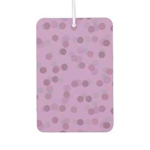 Lilac, Purple and Violet Dots Car Air Freshener