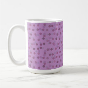 Lilac, Purple and Violet Dots Coffee Mug