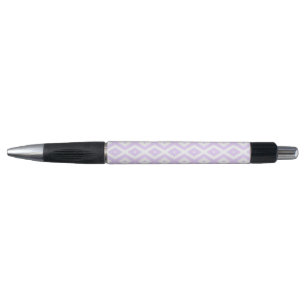 Lilac purple and white diamond pattern