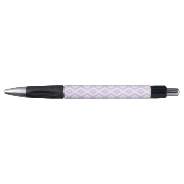 Lilac purple and white diamond pattern (Front)