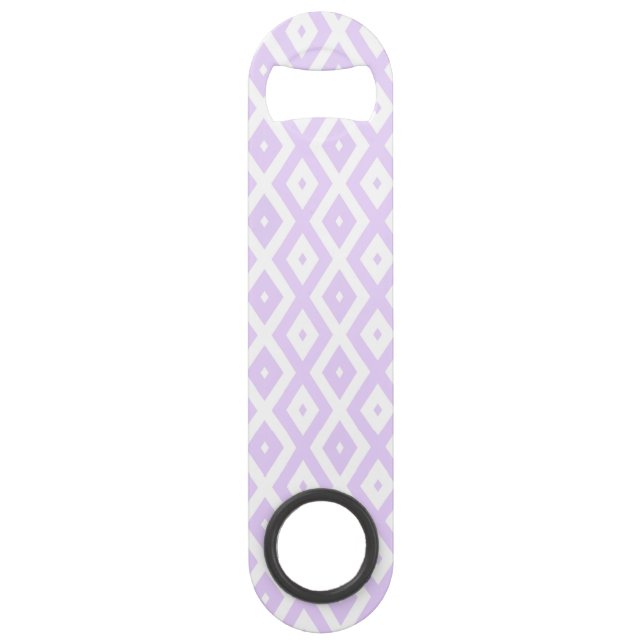Lilac purple and white diamond pattern (Front)