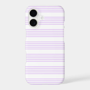 Lilac purple and white five stripes pattern