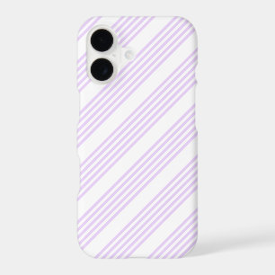 Lilac purple and white five stripes pattern