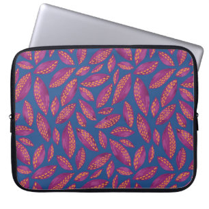Lilac/Purple Autumn Leaves Laptop Sleeve