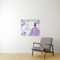 Lilac Purple Dresses Quinceañera Crow Welcome Sign