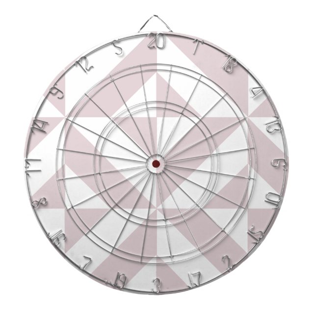 Lilac Purple Geometric Deco Cube Pattern Dartboard (Front)