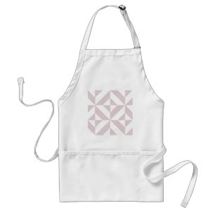Lilac Purple Geometric Deco Cube Pattern Standard Apron