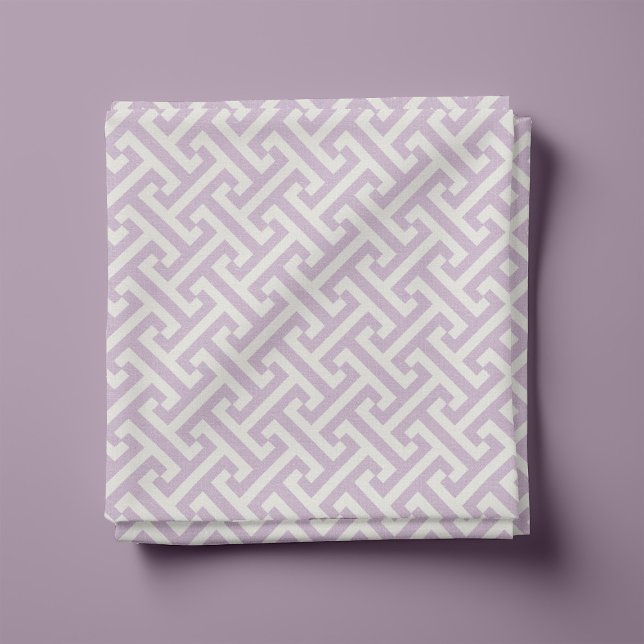 Lilac Purple Greek Key Pattern Fabric (Creator Uploaded)