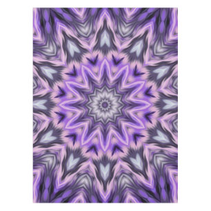 Lilac purple mandala tablecloth