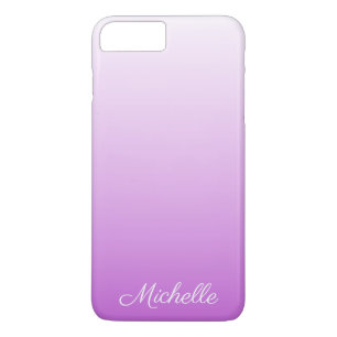 Lilac purple ombre personalised name iPhone 8 plus/7 plus case