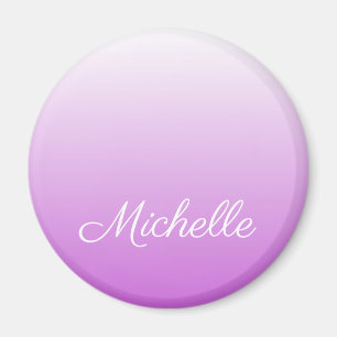 Lilac purple ombre personalised name magnet