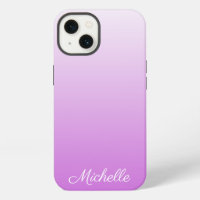 Lilac purple ombre personalized name Case-Mate iPh