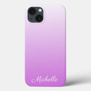 Lilac purple ombre personalized name Case-Mate iPh iPhone 13 Case