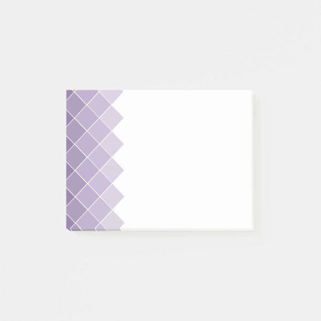 Lilac Purple Ombre Wedding Post-it Notes (Front)