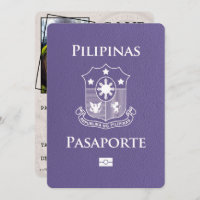 Lilac Purple Philippines Passport Save The Date