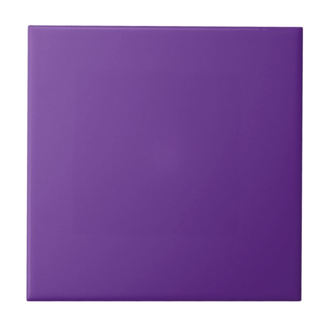 Lilac-purple solid colour ceramic tile (Front)
