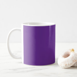 Lilac-purple solid colour coffee mug