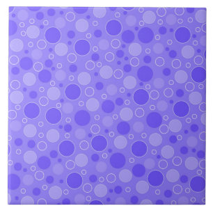 Lilac purple tones with polka dots in retro sixtie ceramic tile
