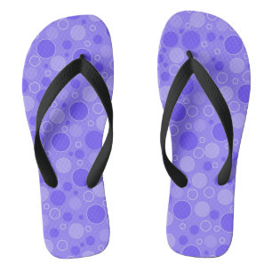 Lilac purple tones with polka dots in retro sixtie thongs