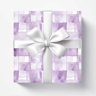 Lilac Purple Watercolor Abstract  Wrapping Paper