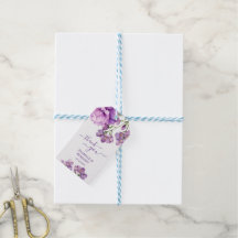 Lilac Purple Watercolor Floral Wedding