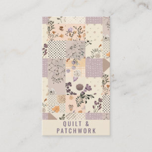 Lilac Quilt Patchwork Handmade Clothing Business Card