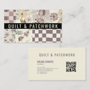 Lilac Quilt Patchwork Handmade Clothing Business Card