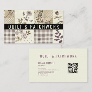 Lilac Quilt Patchwork Handmade Clothing Business Card