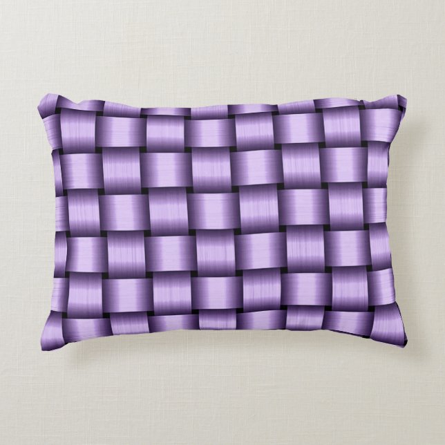 Lilac Ribbon Decorative Cushion (Front)