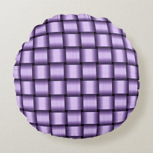 Lilac Ribbon Round Cushion