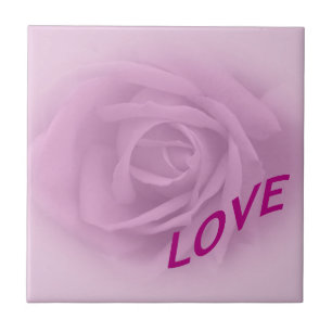 Lilac Rose for Love Tile