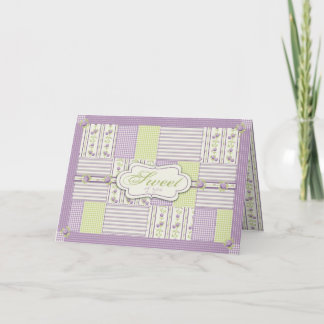 Lilac Rose Quilt TY Card