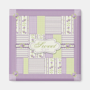 Lilac Rose Quilt TY Magnet 2