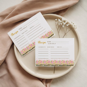 Lilac She's Fresh Off The Market Bridal Recipe Enclosure Card