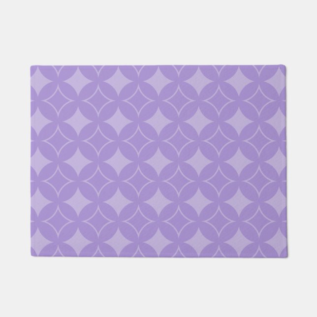 Lilac shippo pattern doormat (Front)