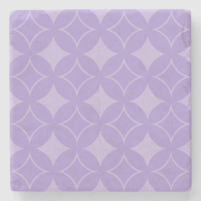Lilac shippo pattern stone coaster (Front)