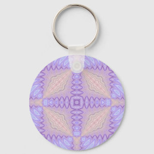 Lilac Silk Abstract Two Christmas Gift Key Ring