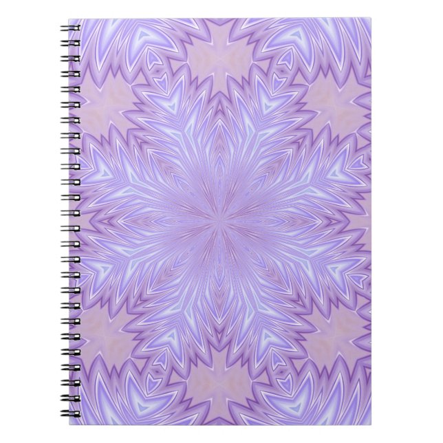 Lilac Silk Christmas Abstract Notebook (Front)