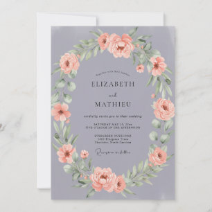 Lilac Soft Blossom Wedding Invitation