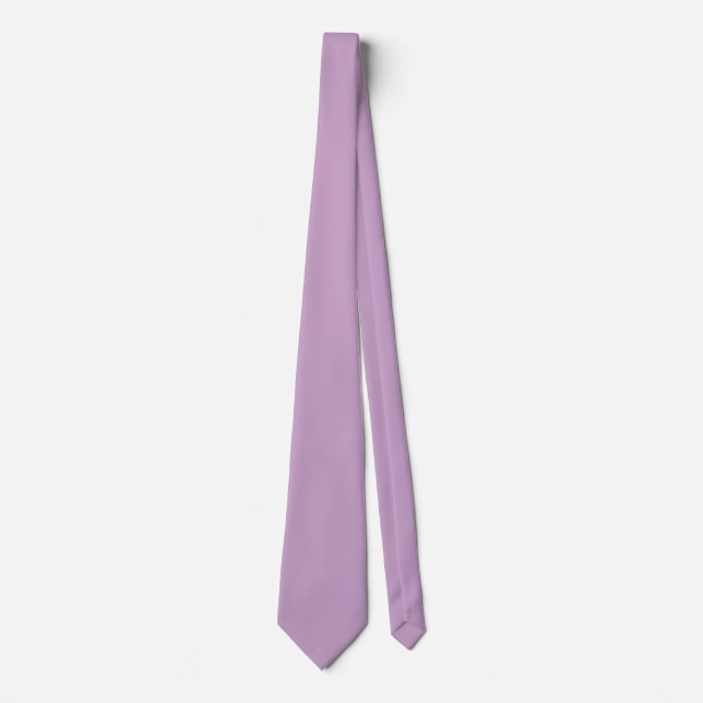 Lilac Solid Colour Neck Tie (Front)