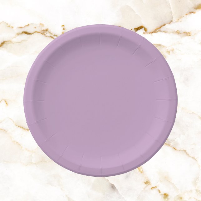 Lilac Solid Colour Paper Plate (Creator Uploaded)