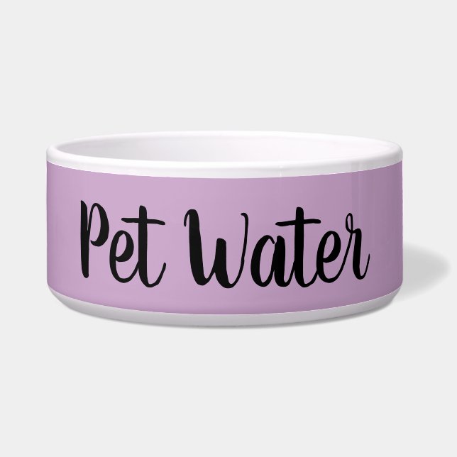 Lilac Solid Colour Pet Water (Front)