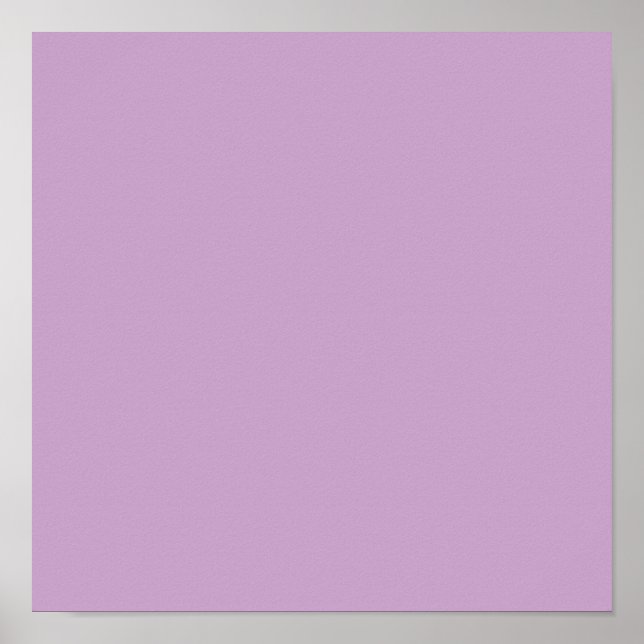 Lilac Solid Colour Poster (Front)