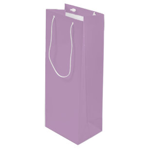Lilac Solid Colour Wine Gift Bag